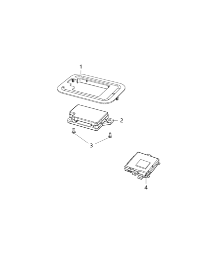 2018 Dodge Journey Modules, Overhead Diagram