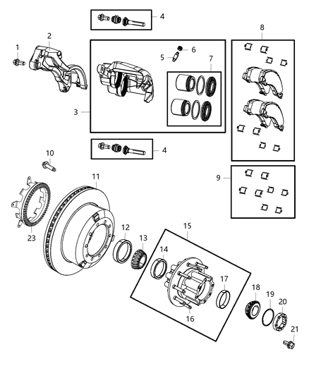 2017 Ram 5500 O Ring Diagram for 68036474AA