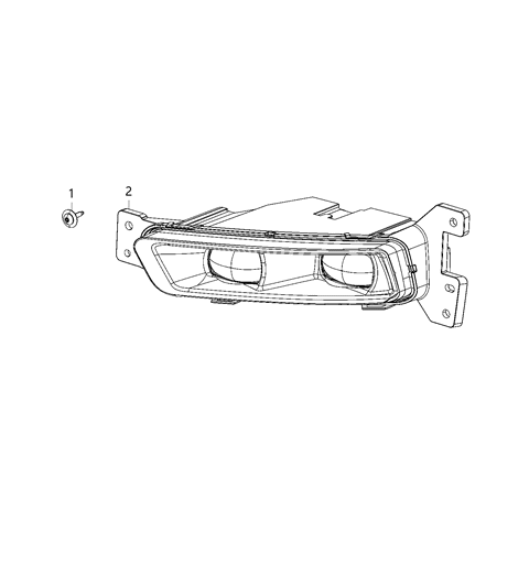 2021 Dodge Durango Lamps, Fog Diagram