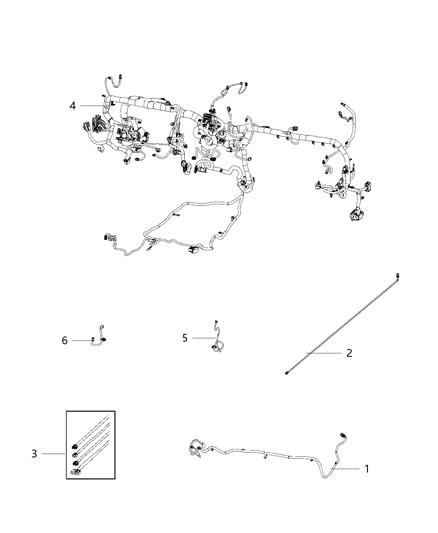 2019 Ram 3500 Wiring-Instrument Panel Diagram for 68411933AD