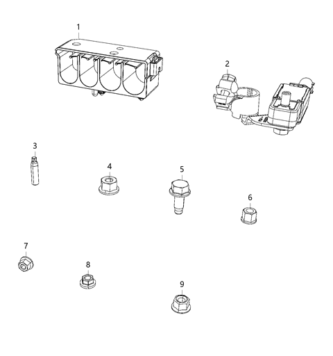 2021 Dodge Durango Wiring, Battery Diagram 3