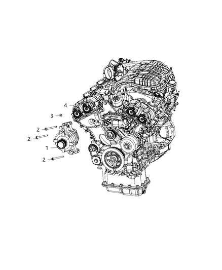 2019 Dodge Challenger Parts, Generator/Alternator & Related Diagram 1