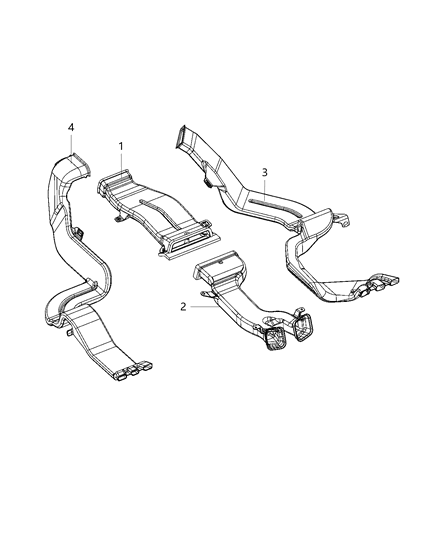 2020 Ram 5500 Ducts, Rear Diagram