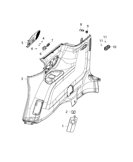 2019 Chrysler Pacifica Outlet, Power Rear Inverter Diagram