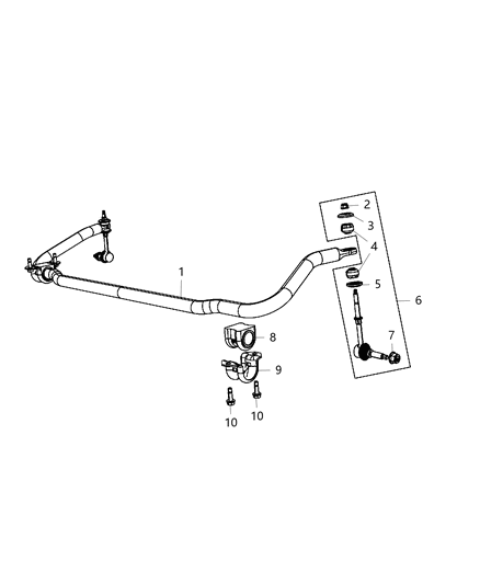 2020 Ram 3500 Front Stabilizer Bar Diagram 2