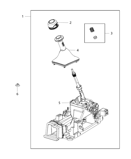 2021 Jeep Gladiator Gearshift Controls Diagram 4