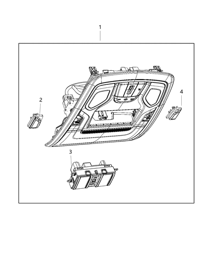 2020 Ram 3500 Overhead Console Diagram