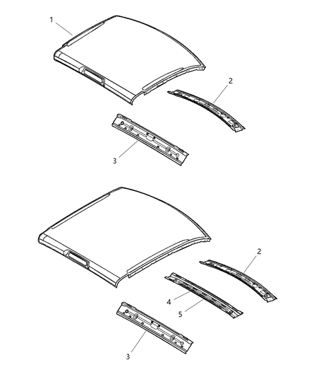 2020 Ram 5500 Roof Panel Diagram