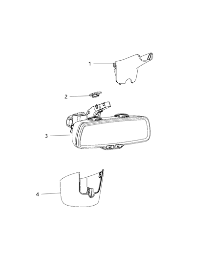 2016 Dodge Durango Interior Rear View Mirror Diagram