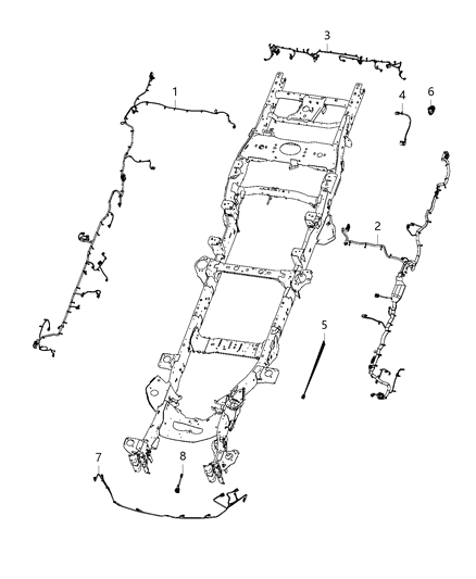 2020 Ram 2500 Wiring-Chassis Diagram for 68385065AE