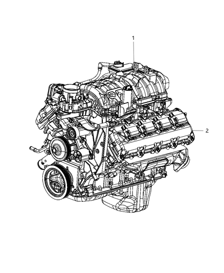 2014 Ram 1500 Engine Assembly & Service - Diagram 3