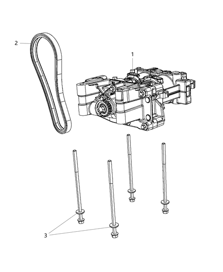 2018 Dodge Journey Balance Shaft / Oil Pump Assembly Diagram