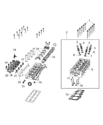 2020 Jeep Renegade Engine Exhaust Diagram for 68440258AA
