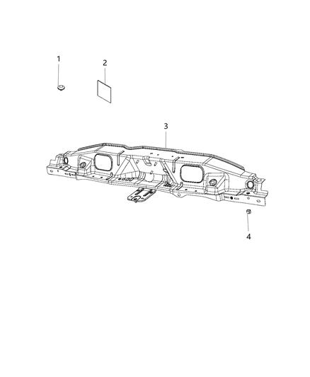 2020 Ram ProMaster 3500 Radiator Support Diagram