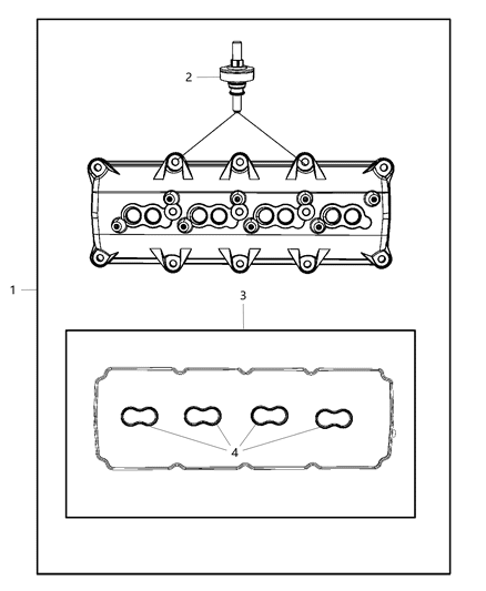 2019 Dodge Durango Cylinder Head & Cover Diagram 5