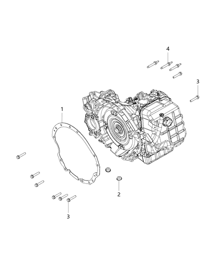 2018 Dodge Journey Mounting Bolts Diagram 3