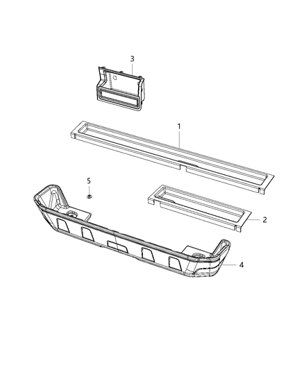 2021 Jeep Gladiator Cargo Covers, Bins And Organizers Diagram 2