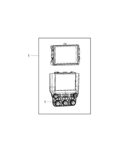 2020 Ram 5500 Switches - Heater & A/C Diagram