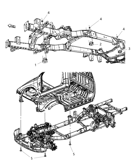 2018 Ram 1500 Body Hold Down Diagram 2