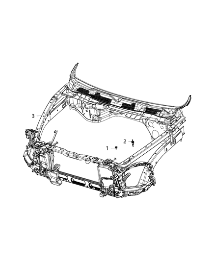 2018 Ram 1500 Switch, Hood Diagram