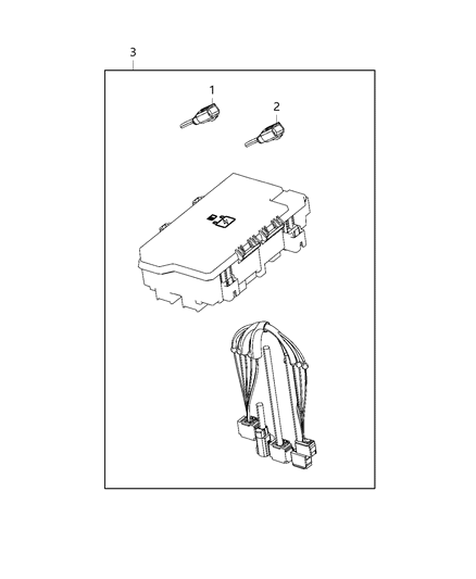 2020 Ram 3500 Center, Power Distribution Diagram 1