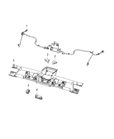 2021 Jeep Wrangler Wiring-Jumper Diagram for 68470567AA