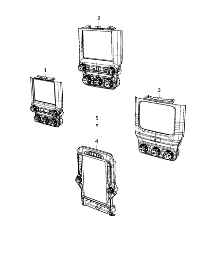 2020 Ram 3500 Switches - Instrument Panel Diagram 1