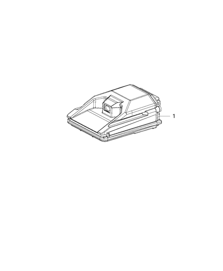 2019 Dodge Durango Camera, Front Facing Diagram