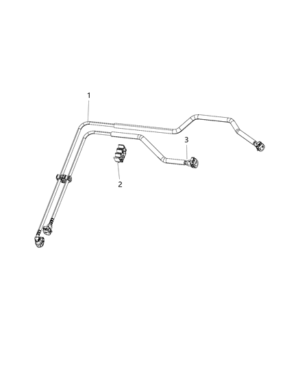 2019 Ram 3500 Fuel Lines/Tubes, Rear Diagram 8