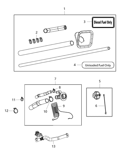 2020 Ram 3500 Fuel Tank Filler Tube Diagram