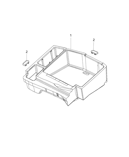 2016 Chrysler 300 Support - Load Floor Diagram