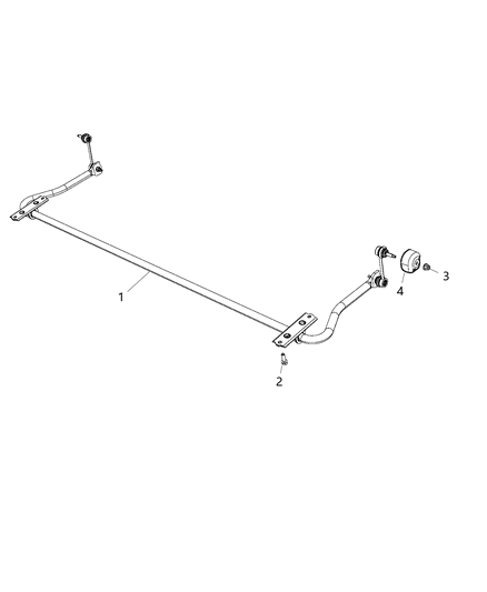 2020 Ram ProMaster 1500 Stabilizer Bar - Rear Diagram