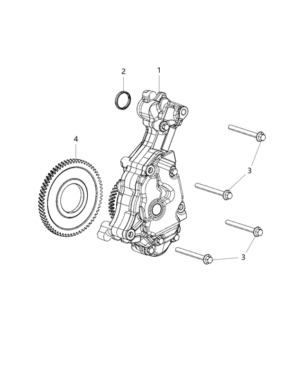 2021 Jeep Gladiator Engine Oil Pump Diagram 1