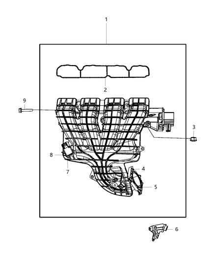 2018 Dodge Journey Intake Manifold Diagram 1