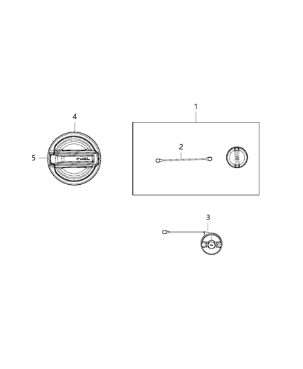 2018 Jeep Wrangler Door-Fuel Fill Diagram for 68293170AC