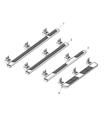 2019 Ram 1500 Step, Body Side Diagram