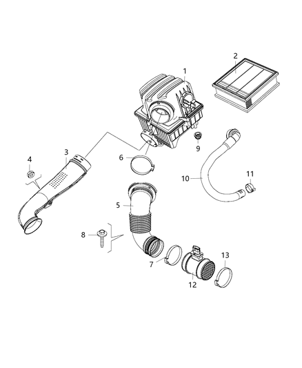 2020 Jeep Renegade Air Cleaner Diagram 6