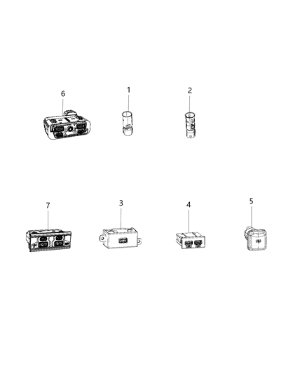 2020 Ram 3500 U Connect Media & Charging Center Diagram 2