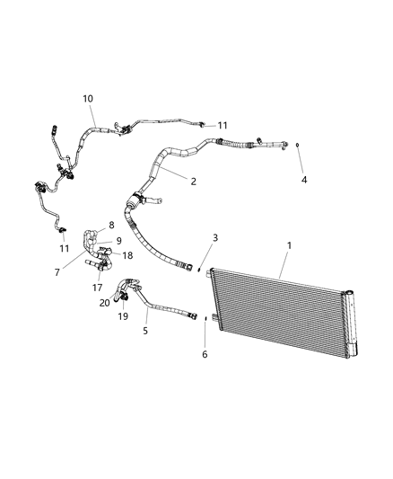 2018 Jeep Renegade A/C Plumbing Diagram 2