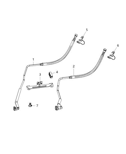 2019 Ram 3500 Fuel Lines/Tubes, Front Diagram 2