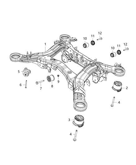 2020 Jeep Grand Cherokee Shocks, Springs, Spring Links Diagram