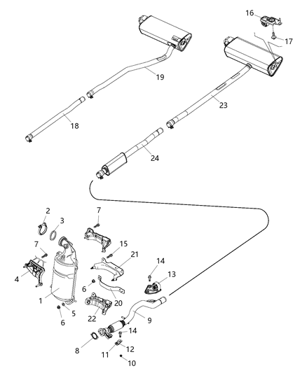 2018 Jeep Renegade Exhaust System Diagram 3