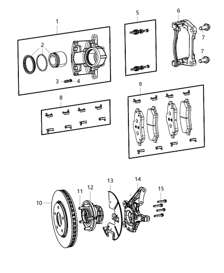 2020 Dodge Grand Caravan Front Brakes Diagram