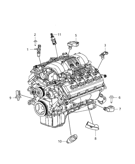 2019 Dodge Durango Sensors, Engine Diagram 3