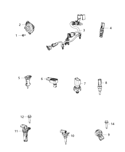 2020 Jeep Grand Cherokee Sensors, Engine Diagram 3