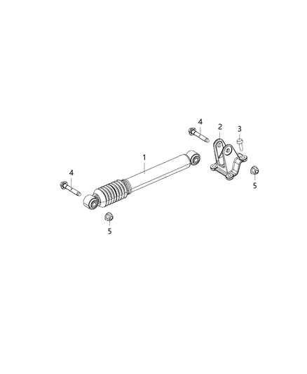 2021 Jeep Gladiator Mount-DAMPER Diagram for 68352496AB