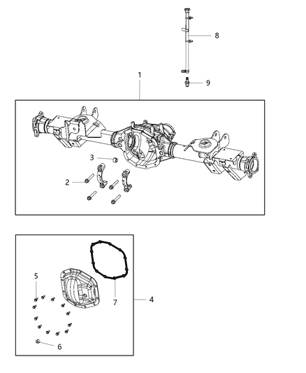 2021 Jeep Gladiator Hose-Axle Vent Diagram for 68338693AE