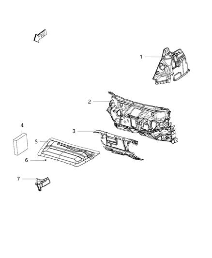 2021 Jeep Cherokee Silencers Diagram