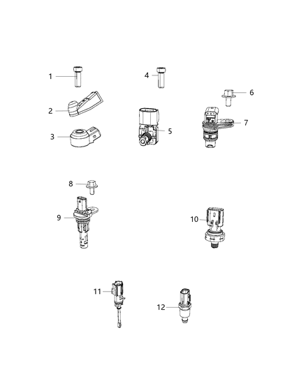 2020 Jeep Grand Cherokee Sensors, Engine Diagram 6