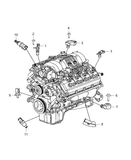 2019 Dodge Durango Sensors, Engine Diagram 2